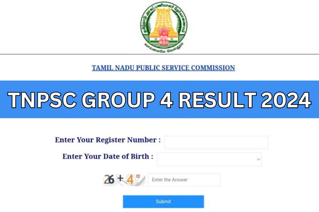 TNPSC Group 4 Result 2024
